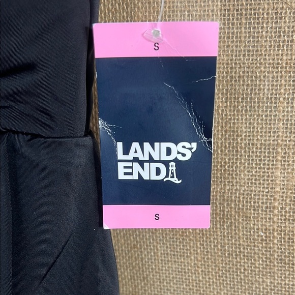 Lands' End V Neck Tulip Wrap One Piece Swim Dress - Picture 8 of 8